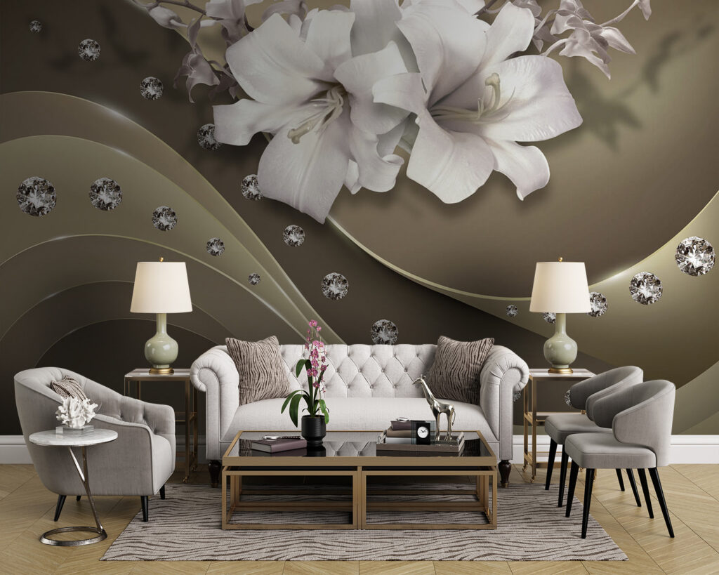 Fiori bianchi sulle onde — ambiente 3