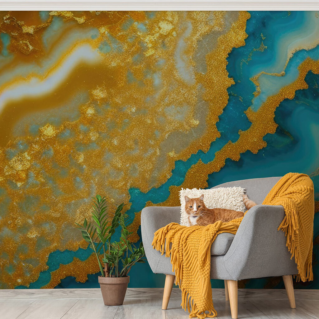 Strati d’oro su turchese — ambiente 3