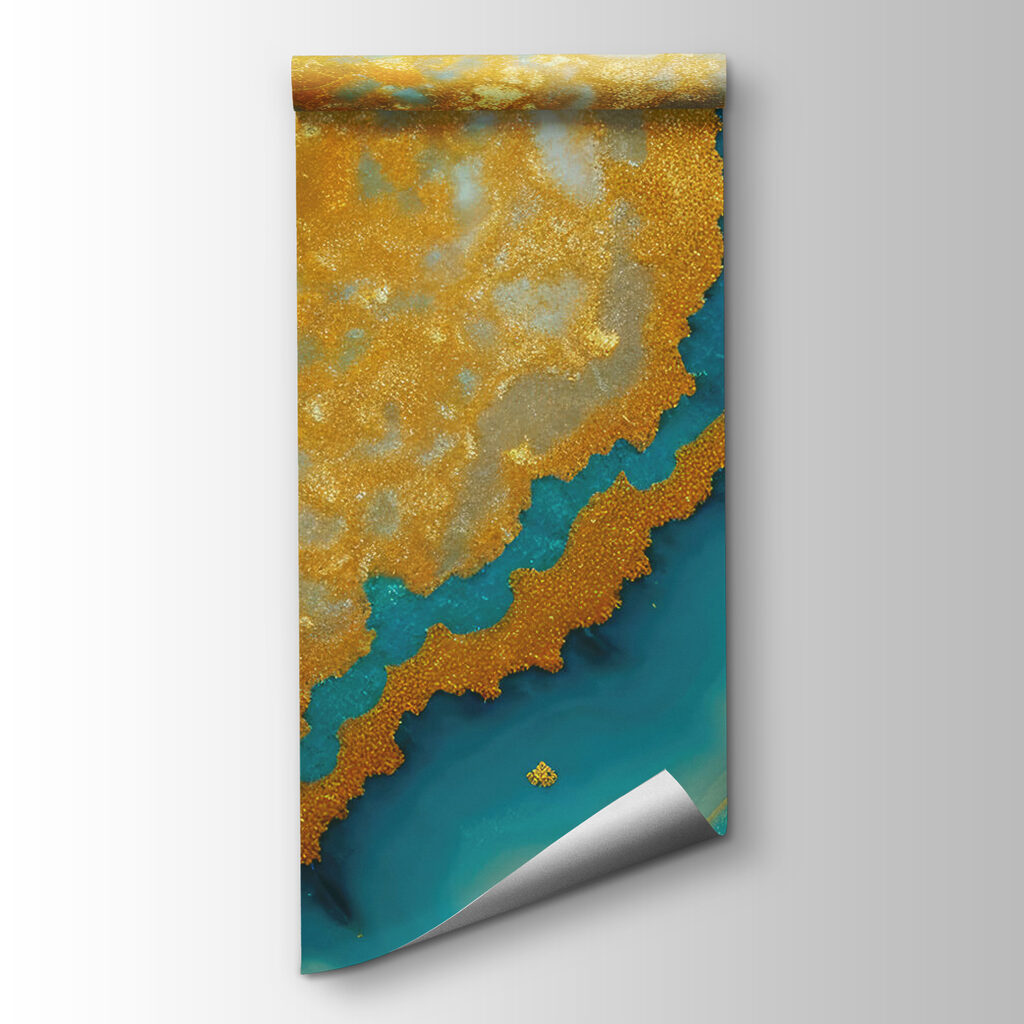 Strati d’oro su turchese — vista del prodotto