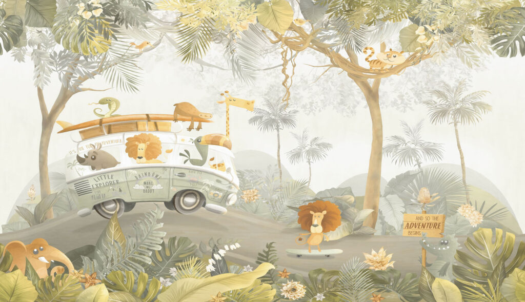 Safari in minibus — design completo