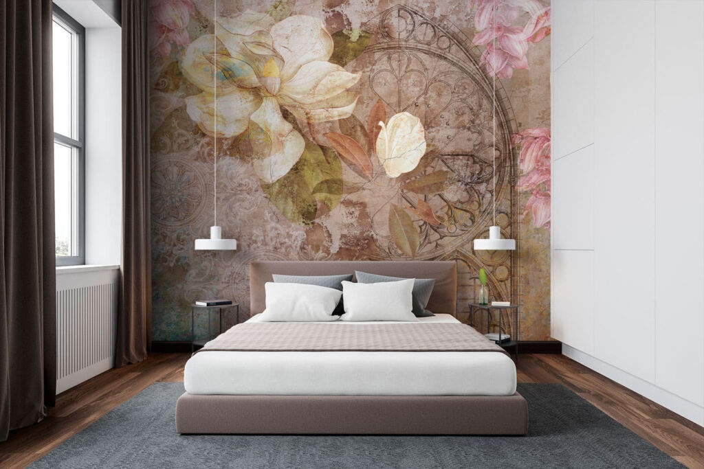 Fiori su ornamento antico — ambiente 2