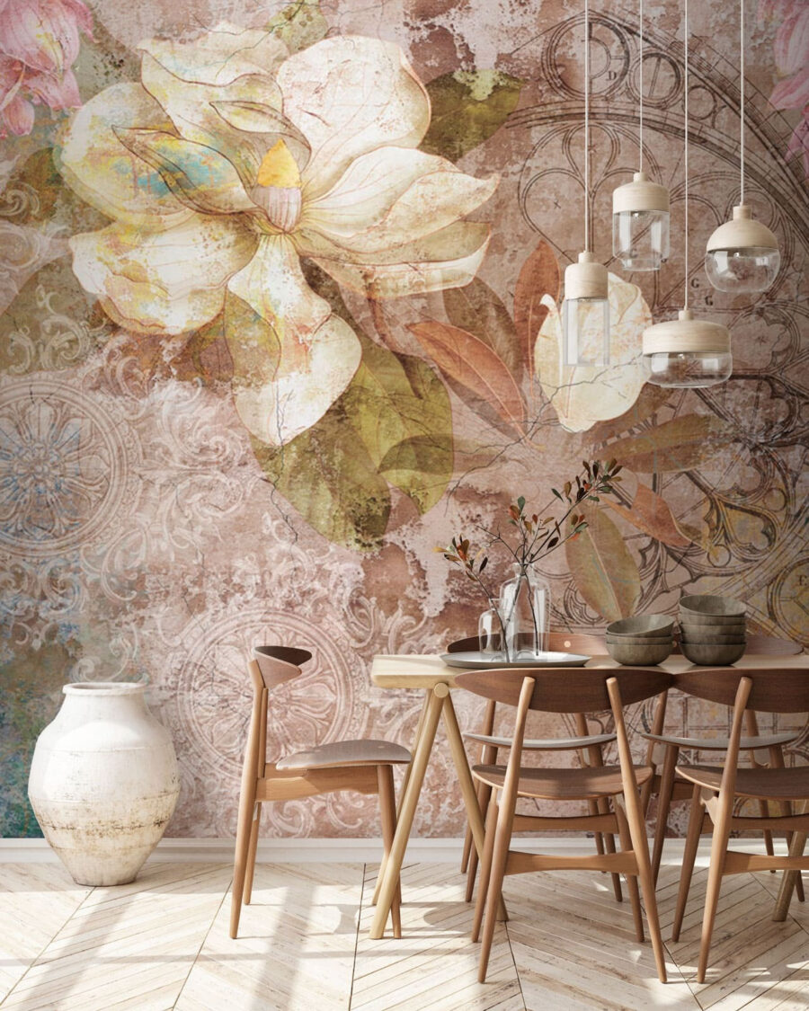Fiori su ornamento antico — ambiente 1