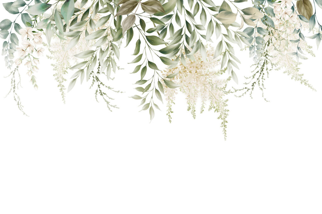 Foglioline verdi che pendono — design completo