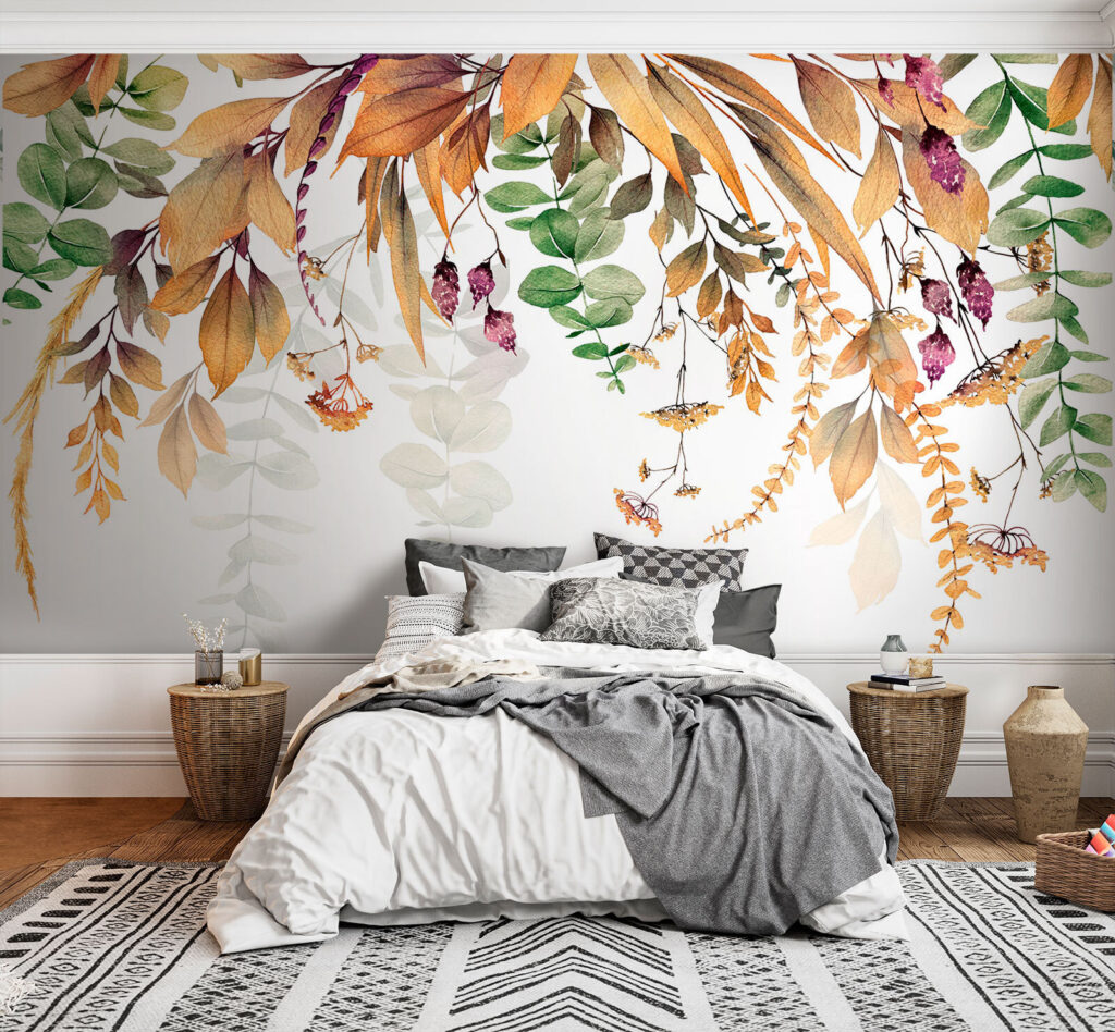 Foglie appese con bacche — ambiente 1