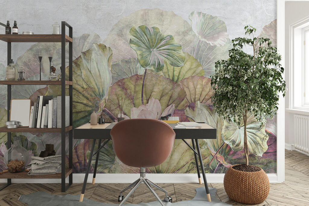 Foglie di loto pastello — ambiente 5