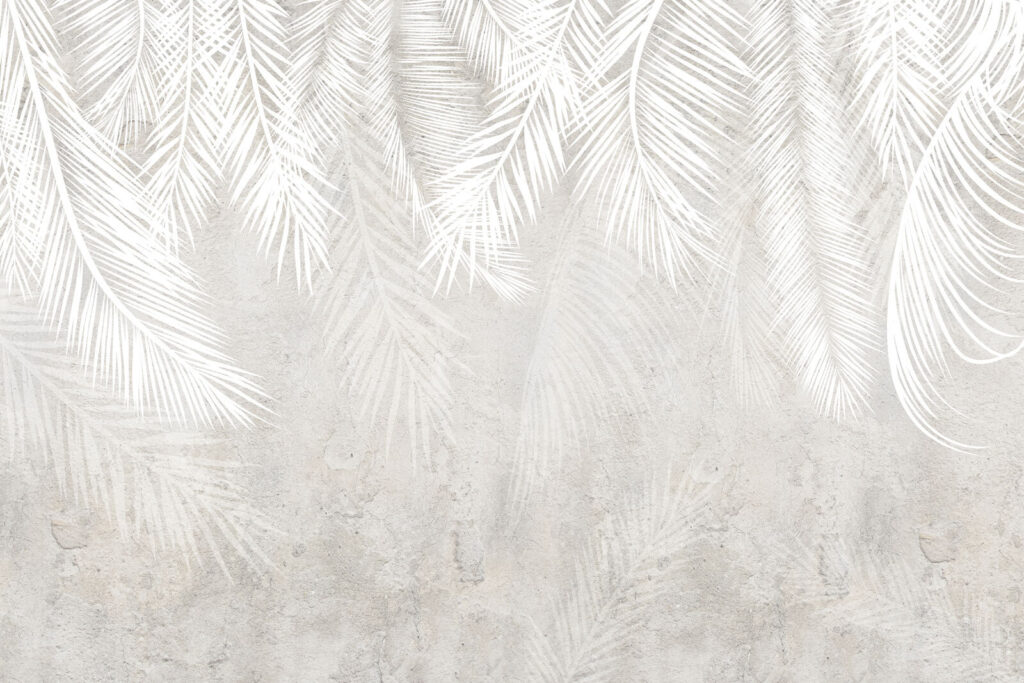 Fronde di palma bianche — design completo