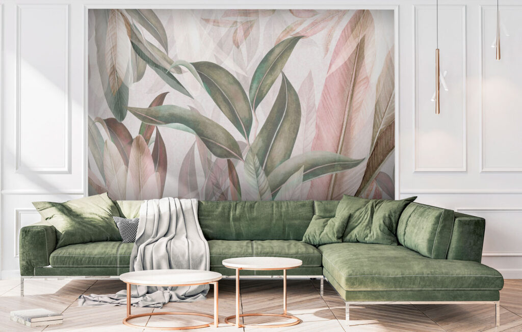 Foglie lunghe in pastello — ambiente 1