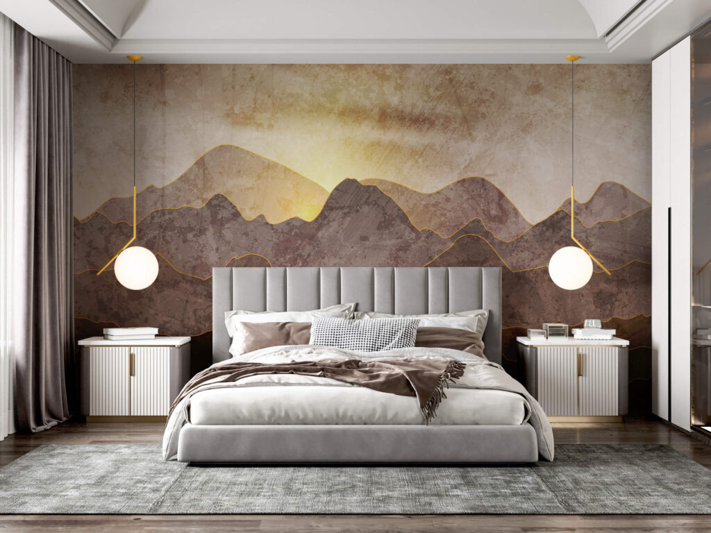 Sole dietro monti bruni — ambiente 2
