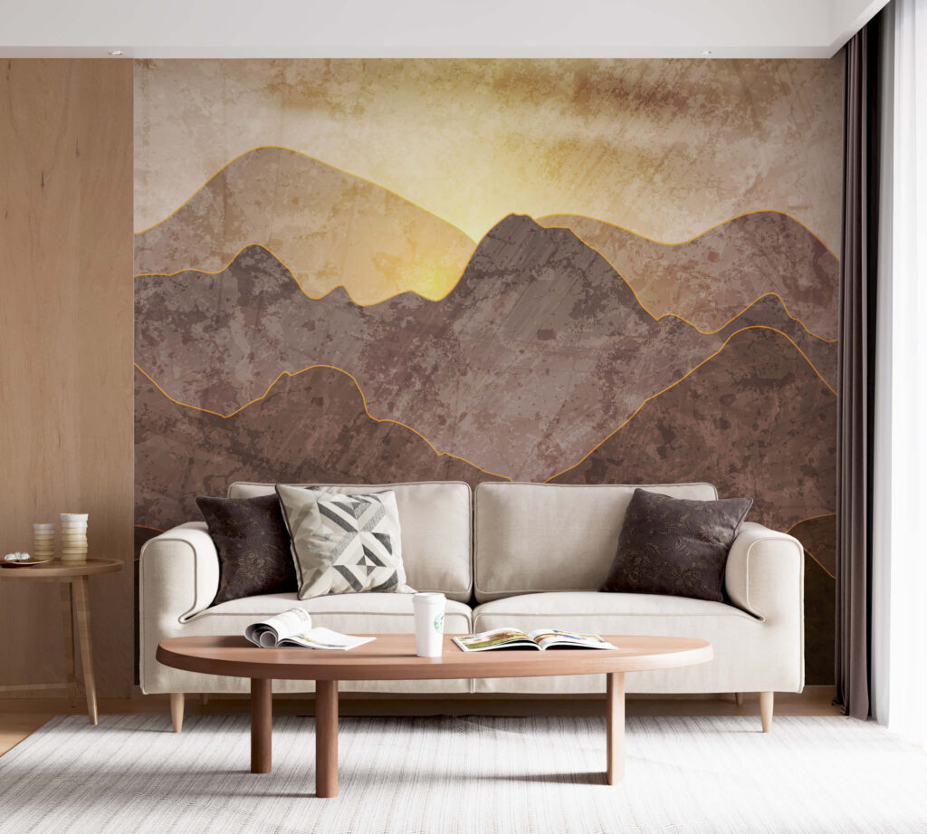Sole dietro monti bruni — ambiente 7