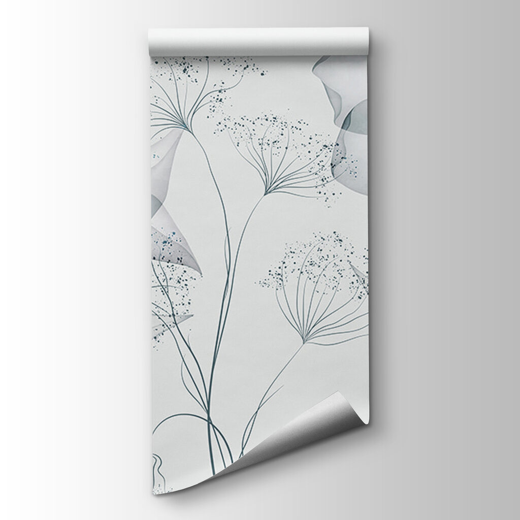 Fiori trasparenti grigio azzurro — vista del prodotto