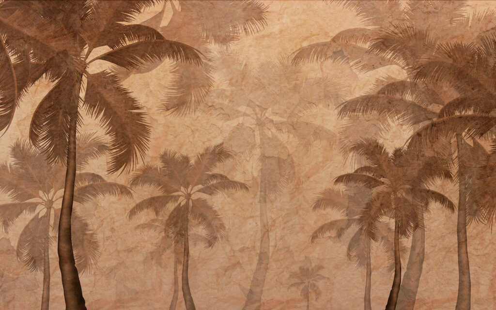 Palme su terracotta — design completo