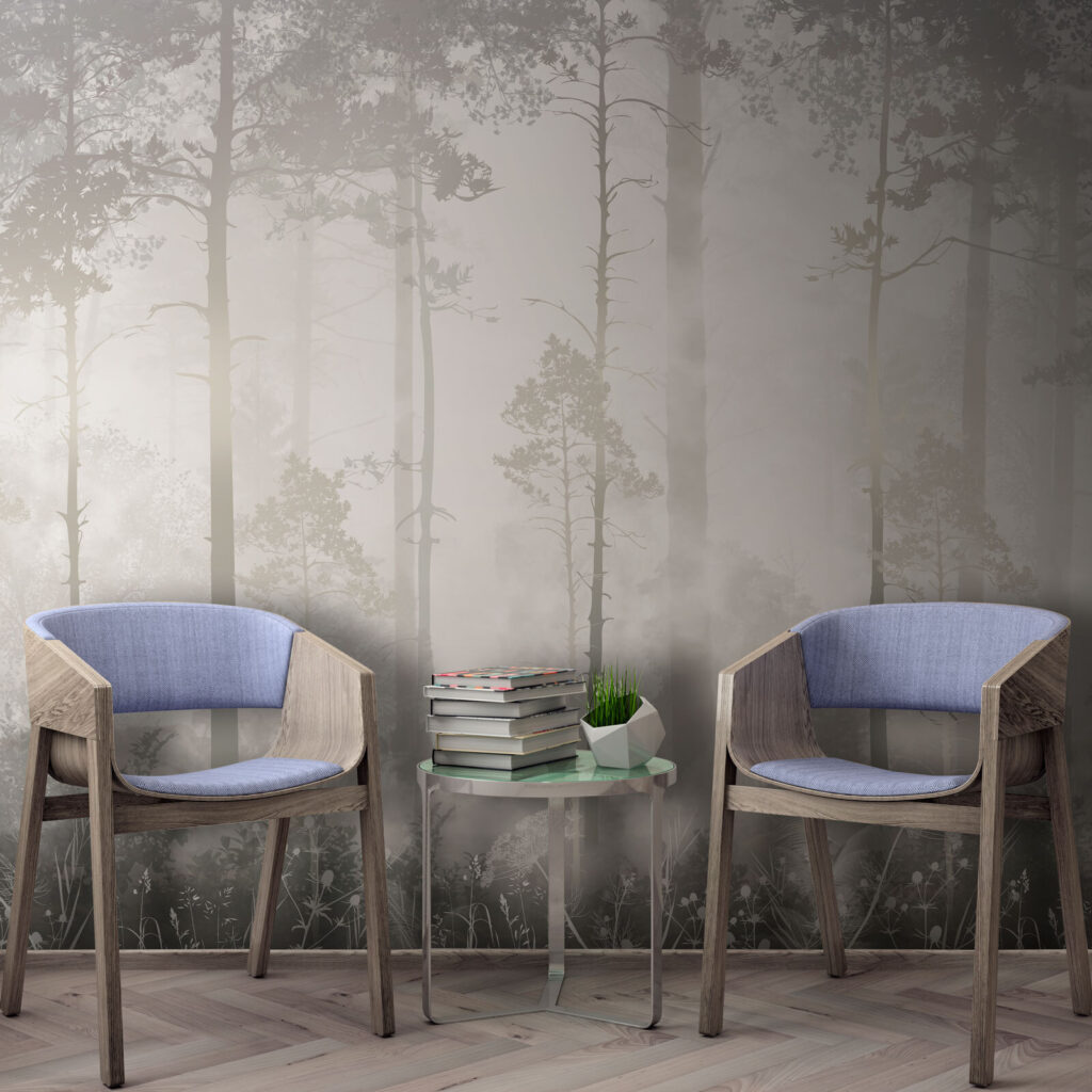 Luce nel bosco in un ambiente