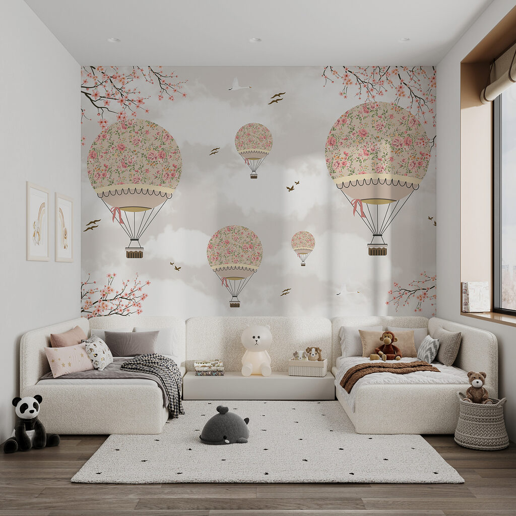 Palloncini tra i fiori — ambiente 4