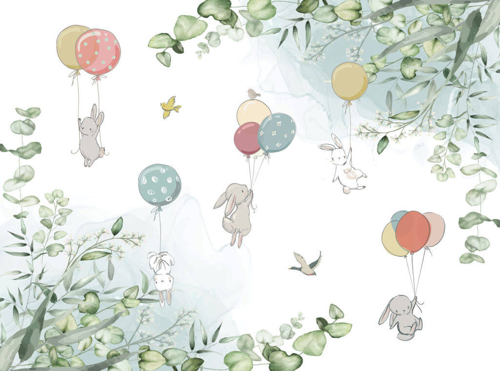 Animali sui palloncini — design completo
