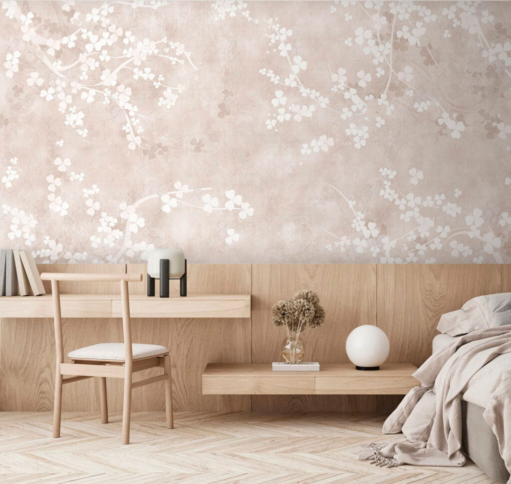 Fiori bianchi in patina — ambiente 2