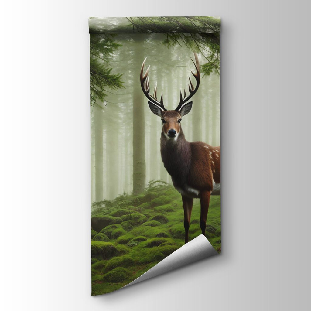 Due cervi nel bosco — vista del prodotto