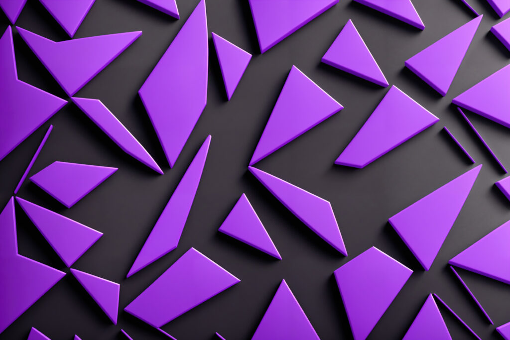 Sfaccettature viola — design completo