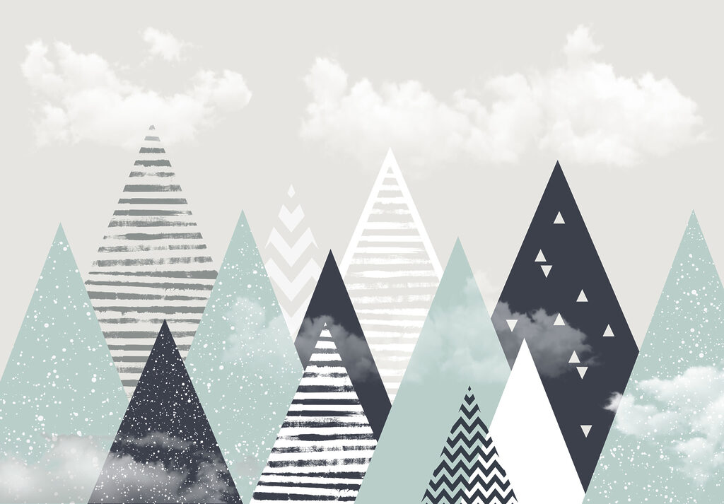 Montagne a strisce — design completo