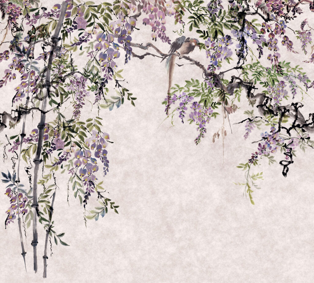 Grappoli di fiori viola — design completo