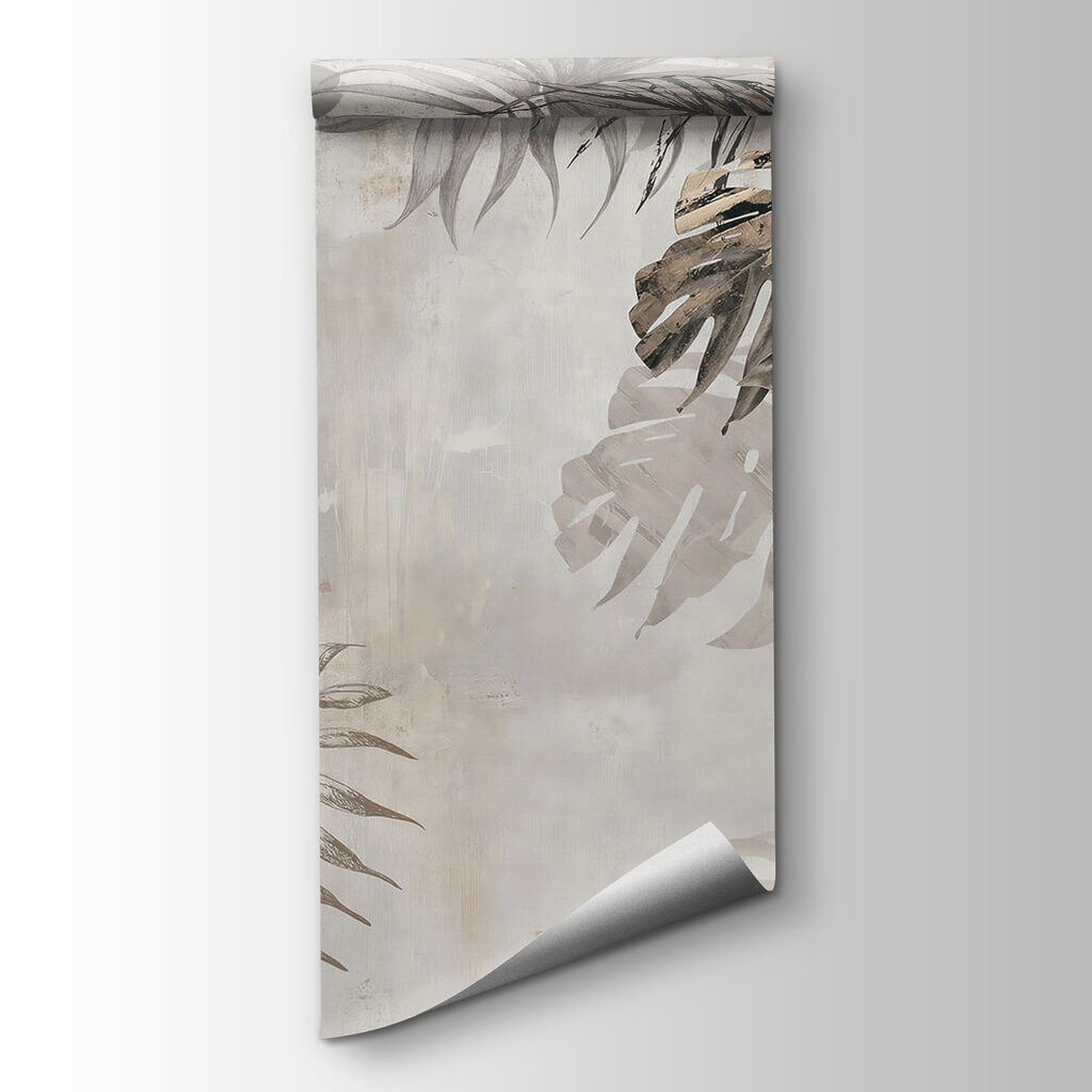 Foglie scure su beige — vista del prodotto