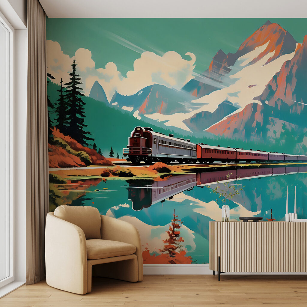 Treno lungo il lago — ambiente 3