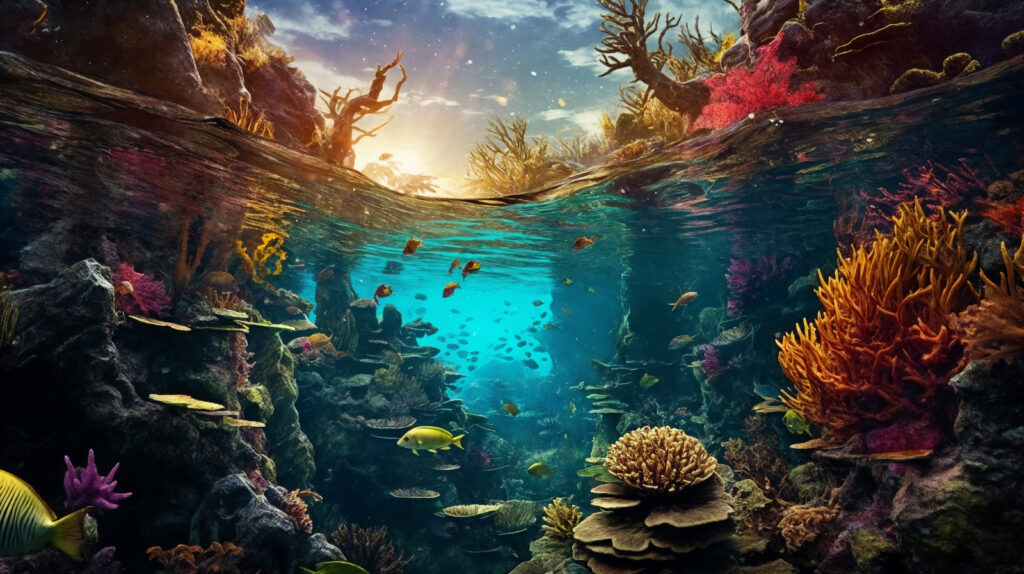 Sopra e sotto l’acqua — design completo