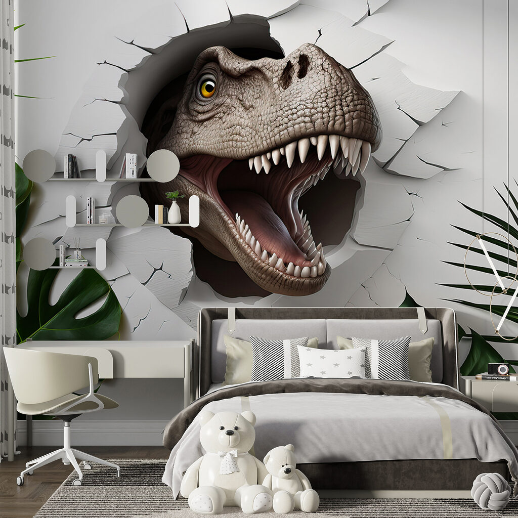 Dinosauro tra le foglie — ambiente 3