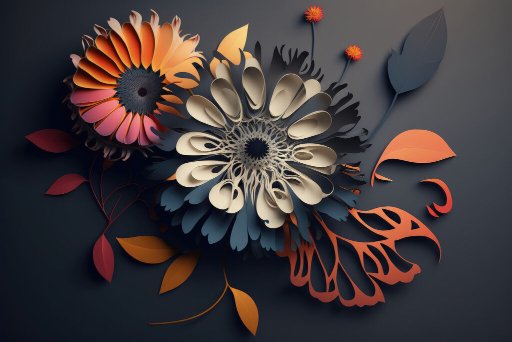 Fiori a strati — design completo