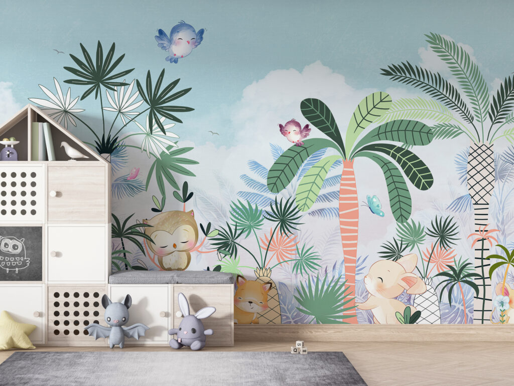 Panda tra le palme — ambiente 3