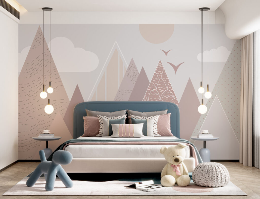 Montagne rosa a triangoli — ambiente 5