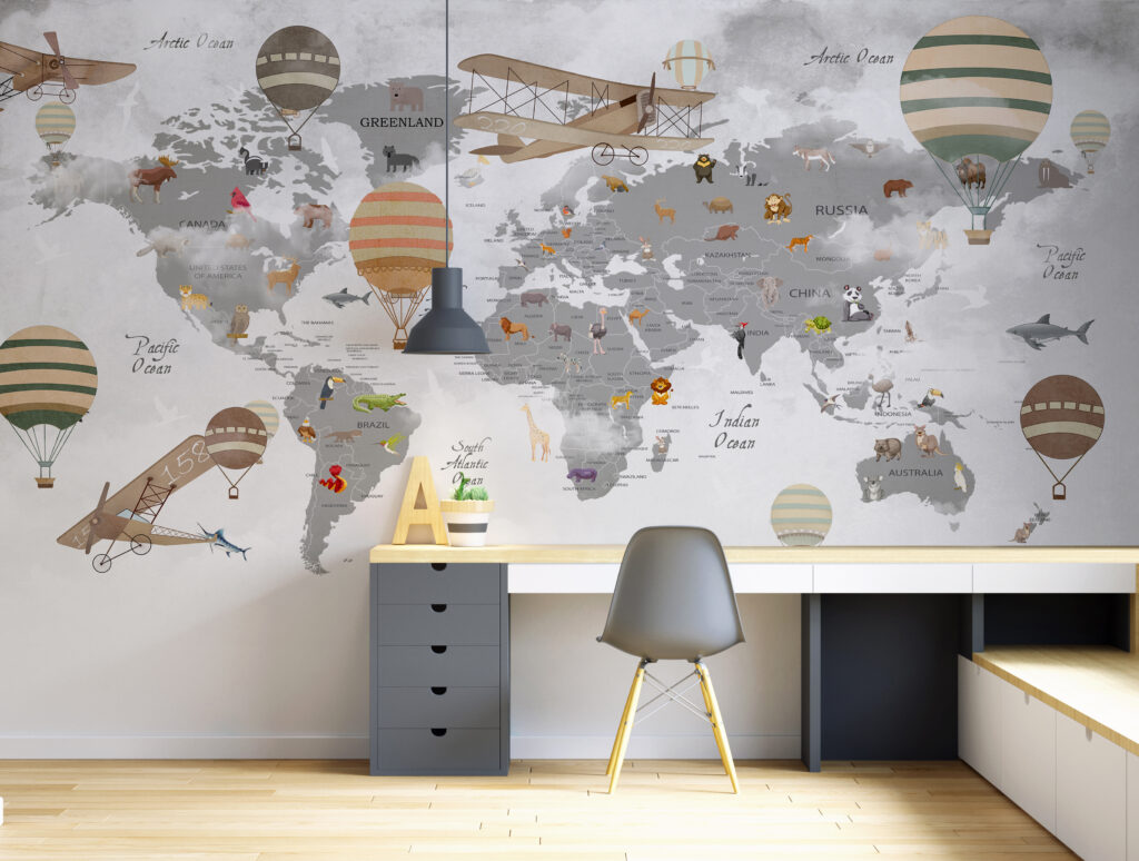 Mappa tra palloncini — ambiente 4