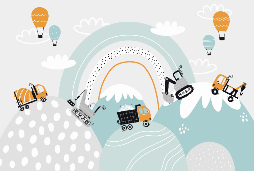 Mezzi da lavoro — design completo