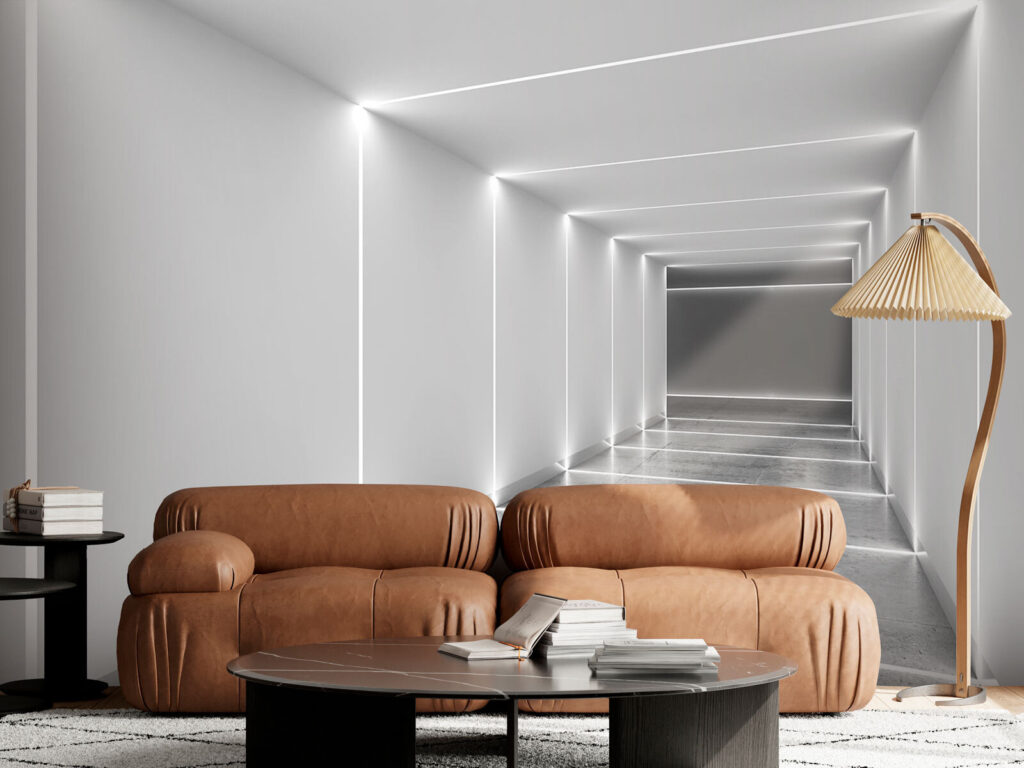 Linee di luce bianche — ambiente 2