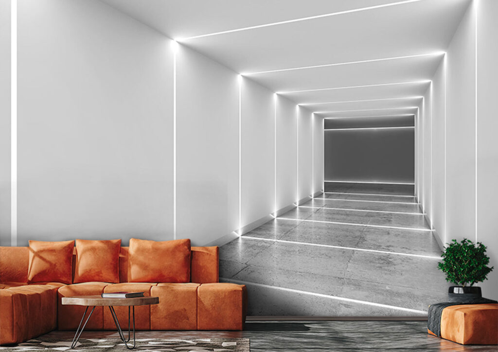 Linee di luce bianche — ambiente 1