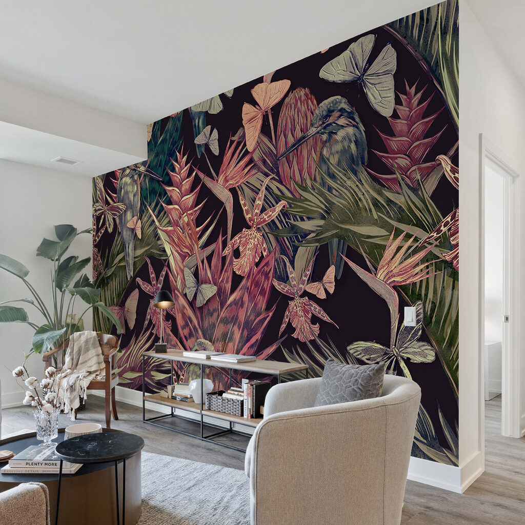 Pappagalli tra piante tropicali — ambiente 5