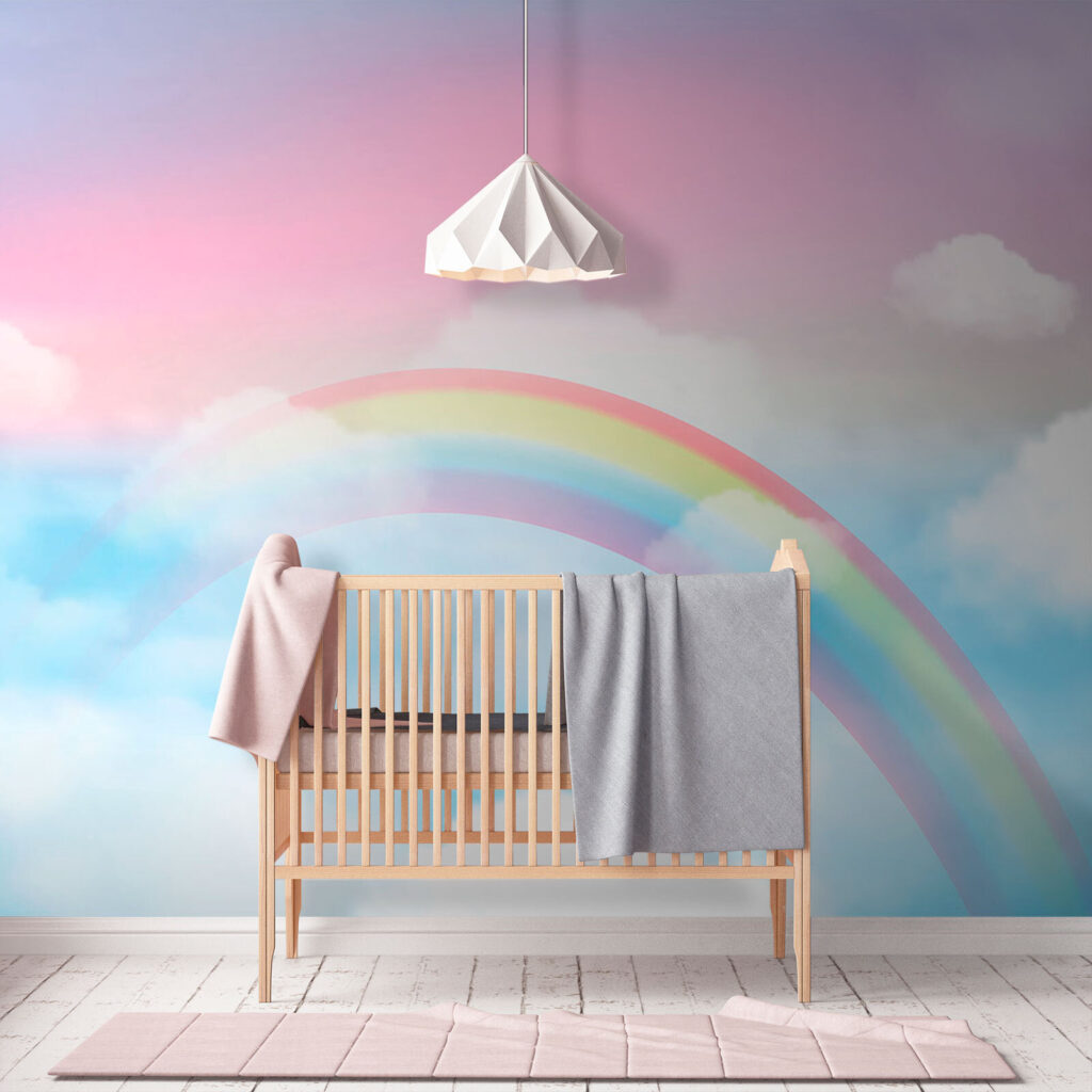 Nuvole morbide e arcobaleno — ambiente 1