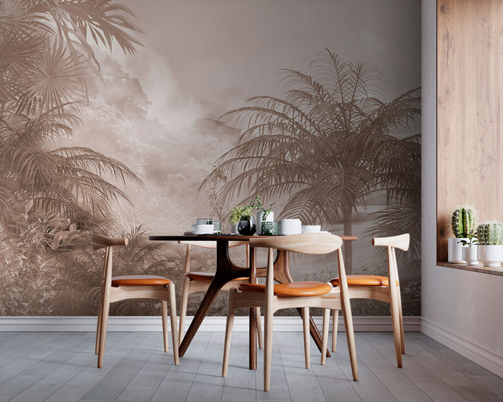 Palme davanti alla nebbia — ambiente 3