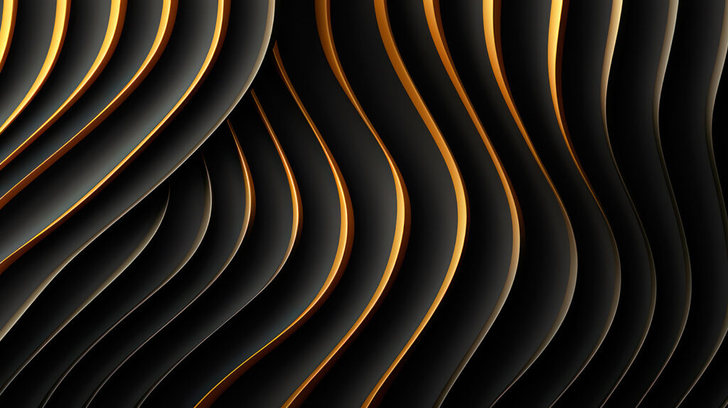 Onde nere dorate — design completo