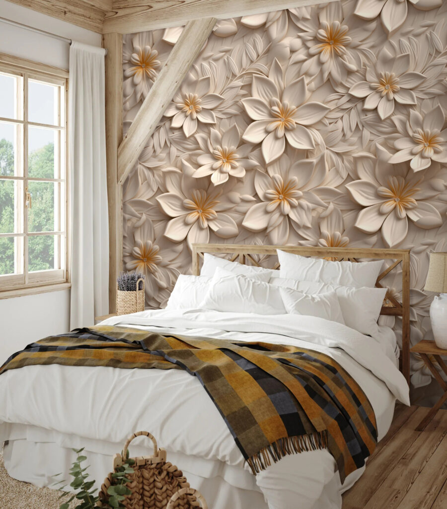 Rilievo di fiori bianchi — ambiente 2