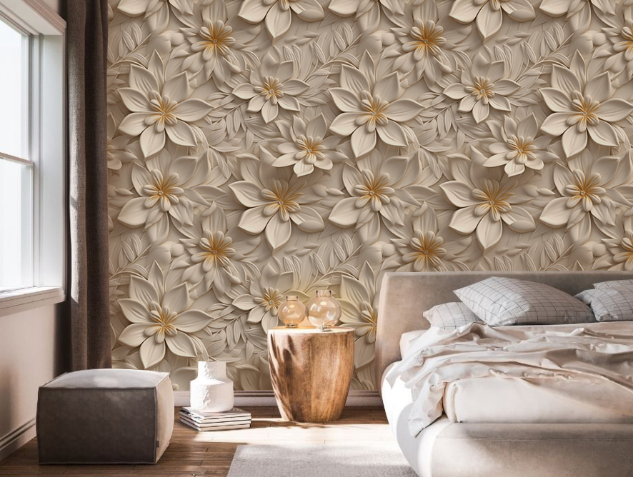 Rilievo di fiori bianchi — ambiente 3