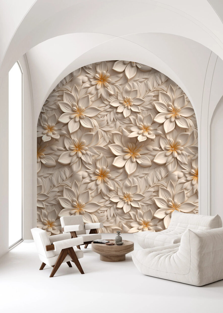 Rilievo di fiori bianchi — ambiente 4