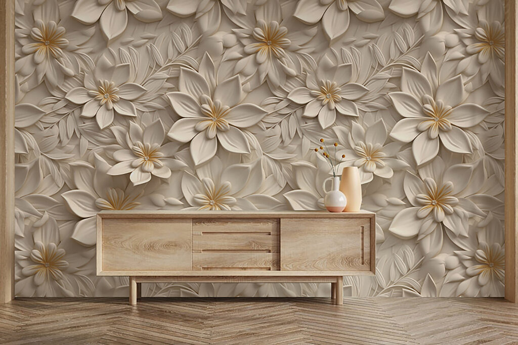 Rilievo di fiori bianchi — ambiente 7