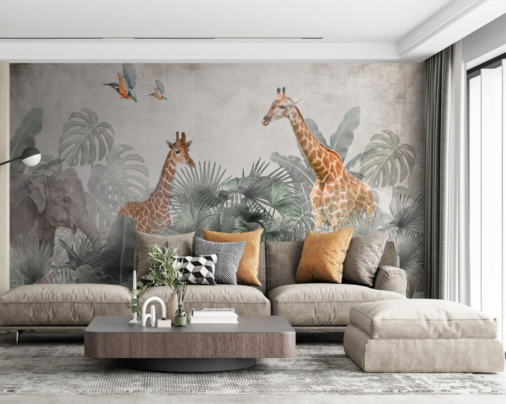 Giraffe tra le palme — ambiente 2