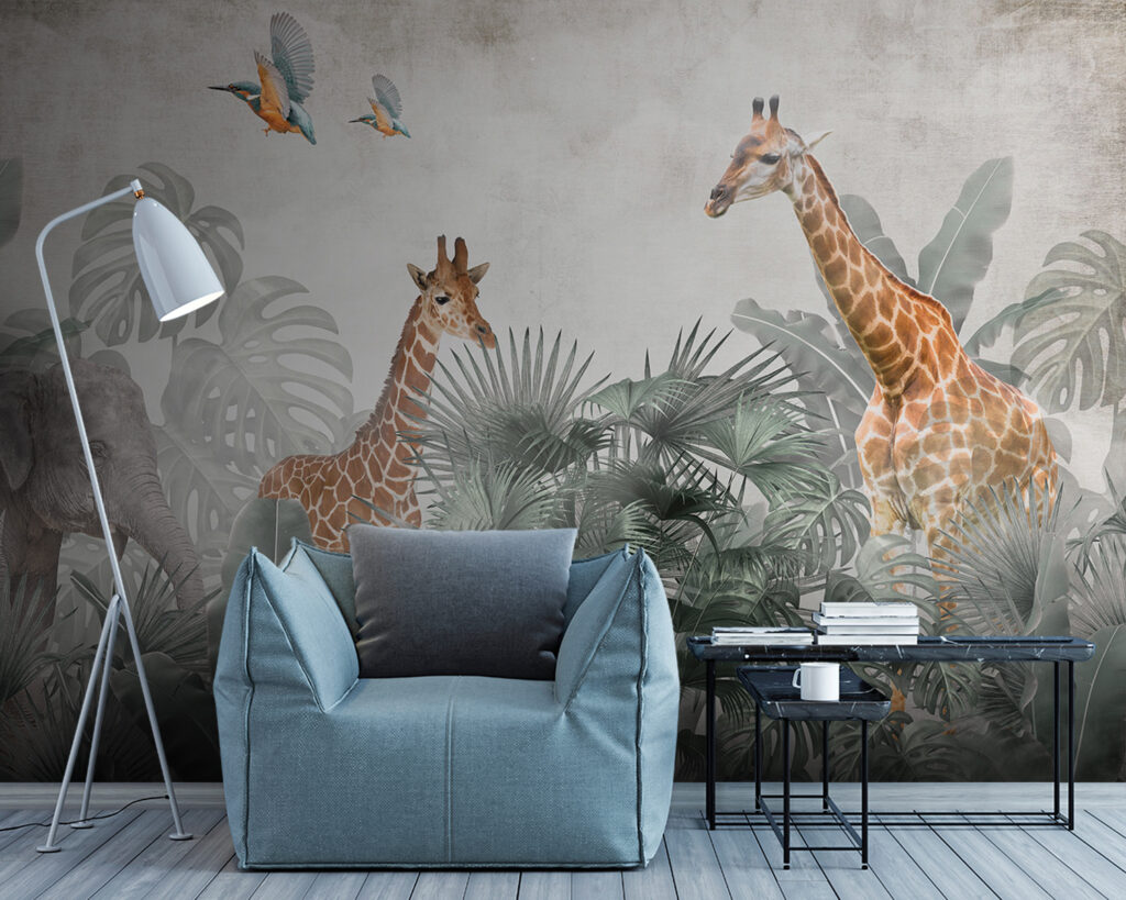 Giraffe tra le palme — ambiente 1