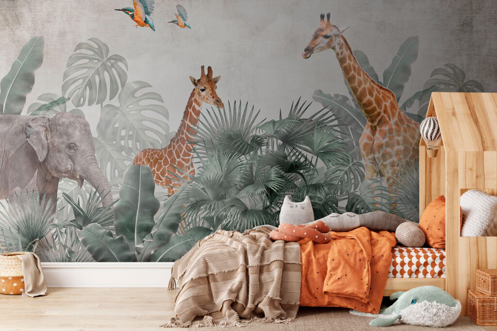 Giraffe tra le palme — ambiente 3