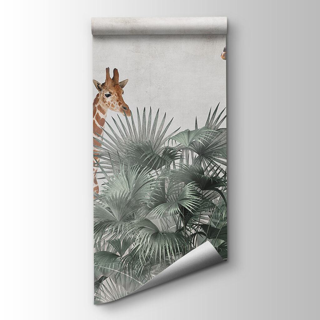 Giraffe tra le palme — vista del prodotto