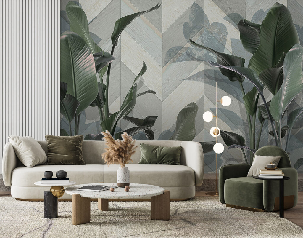 Foglie su forme oblique — ambiente 1