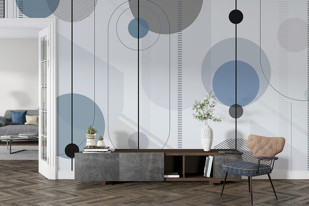 Linee punteggiate e cerchi — ambiente 3