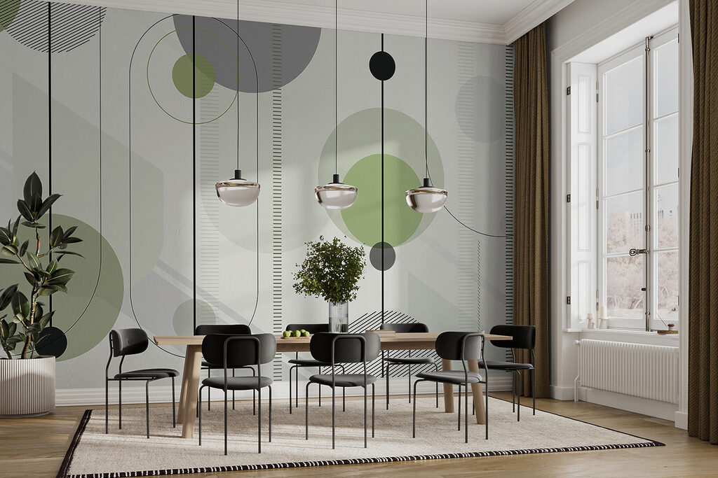 Linee punteggiate e cerchi — ambiente 3