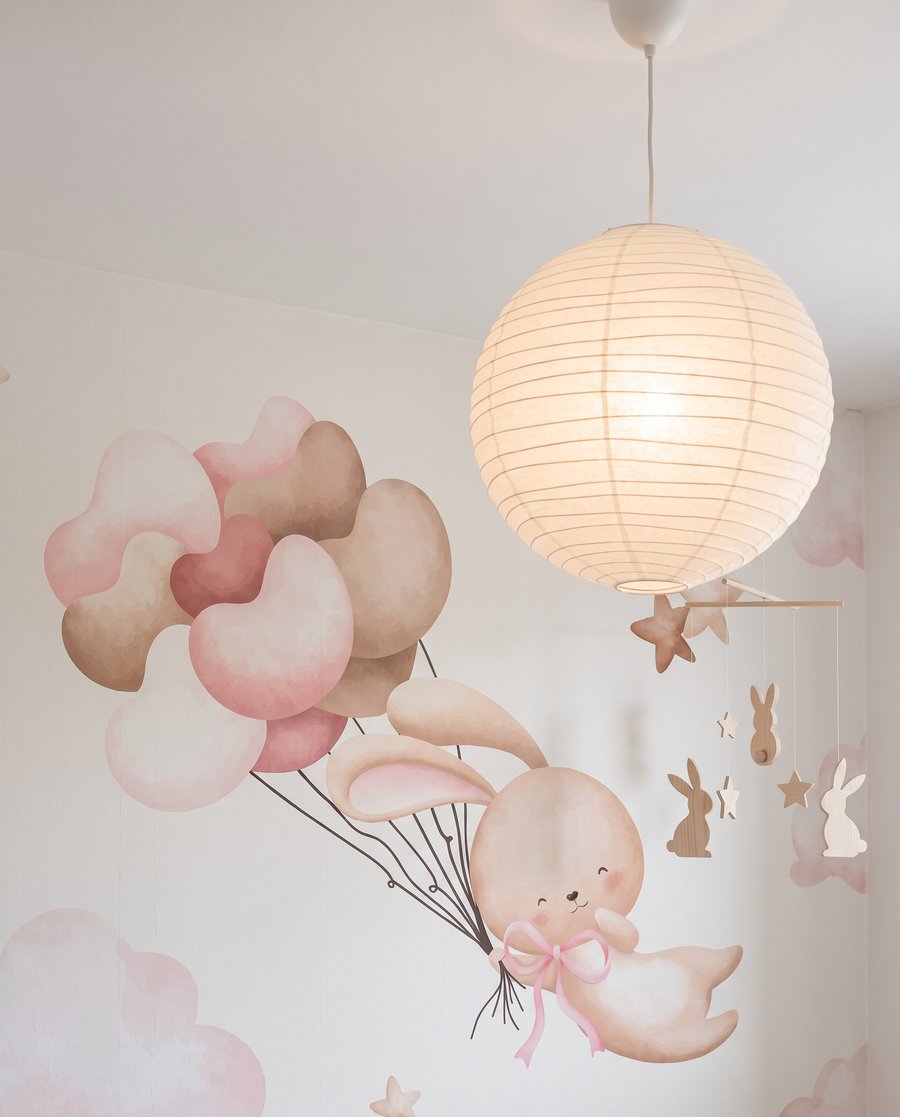 Coniglietti sopra nuvole rosa — ambiente 4
